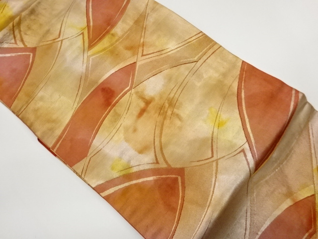 抽象模様織出し名古屋帯